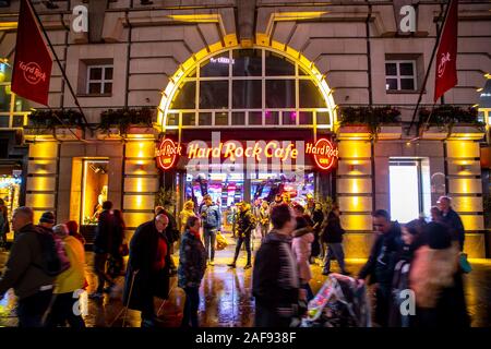 The Hard Rock Cafe at Piccadilly Circus, London, Great Britain, Stock Photo