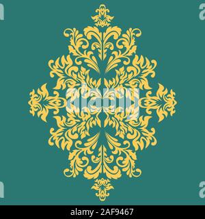 Damask wallpaper Vector illustration. Easily editable vector image. Stock Vector