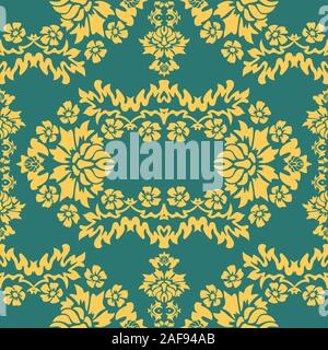 Damask wallpaper Vector illustration. Easily editable vector image Stock Vector