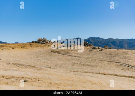 Hiking on the Pacific Crest Trail at Warner Springs, California Stock Photo