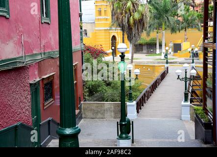 Colonial architecture in Lima, Peru Stock Photo