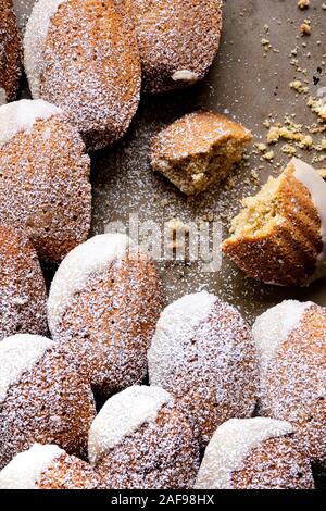 Fall Spiced Madeleines with Maple Glaze. Stock Photo