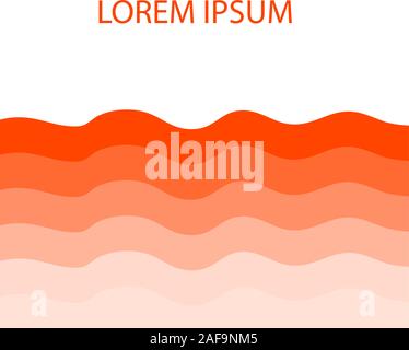 vector illustration of waves background. abstract backdrop. Stock Vector
