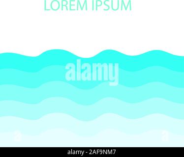 vector illustration of waves background. abstract backdrop. Stock Vector