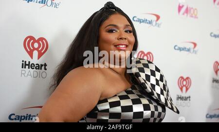 New York, NY, USA. 13th Dec, 2019. Lizzo at arrivals for Z100's iHeartRadio Jingle Ball, Madison Square Garden, New York, NY December 13, 2019. Credit: Jason Mendez/Everett Collection/Alamy Live News Stock Photo