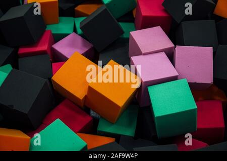 many soft square cubes texture background texture Stock Photo