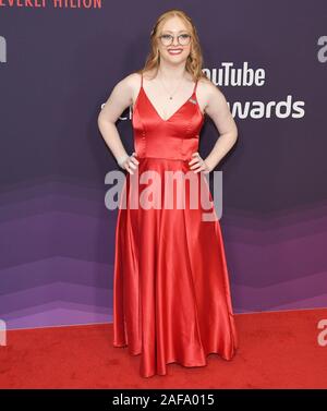 Los Angeles, USA. 13th Dec, 2019. Ilyssa arrives at The 9th Annual Streamy Awards held at the Beverly Hilton in Beverly Hills, CA on Friday, ?December 13, 2019.  (Photo By Sthanlee B. Mirador/Sipa USA) Credit: Sipa USA/Alamy Live News Stock Photo