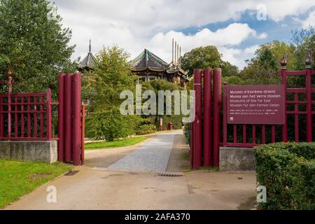 Brussels, Belgium - October 11 2019: Japanese Tower in King's place Stock Photo