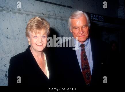Actress Angela Lansbury and Peter Shaw. P007093 Stock Photo - Alamy