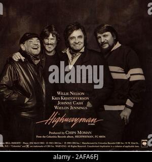 Highwayman  - Vintage vinyl album cover Stock Photo