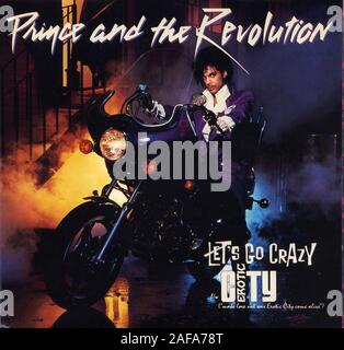 Prince and the Revolution - Let's Go Crazy - Vintage vinyl album cover Stock Photo