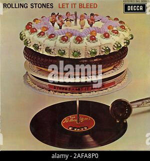 Let It Bleed  - Rolling Stones - Vintage vinyl album cover Stock Photo