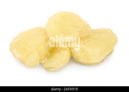 pieces of pomelo isolated on white background Stock Photo