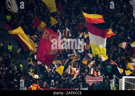 Rome, Italy. 12th Dec, 2019. Roma supporters during the UEFA Europa League match between AS Roma and Wolfsberger AC at Stadio Olimpico, Rome, Italy on 12 December 2019. Photo by Giuseppe Maffia. Credit: UK Sports Pics Ltd/Alamy Live News Stock Photo