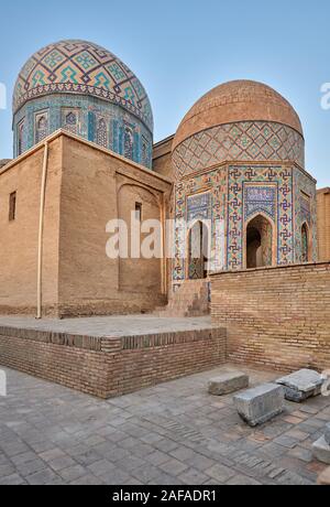Octagonal Mausoleum or Shirin Biqa Aqa in necropolis Shah-i-Zinda, Samarqand, Uzbekistan, Central Asia