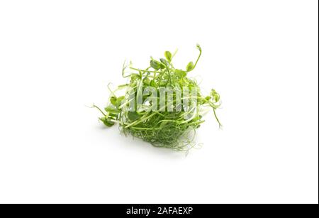 Fresh sprouts microgreens isolated on white background Stock Photo