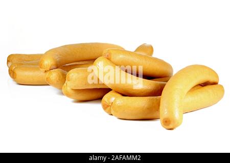 Vienna sausages isolated on white background Stock Photo