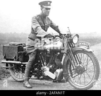 T.E.Lawrence on his Brough Superior Motorcycle Stock Photo - Alamy