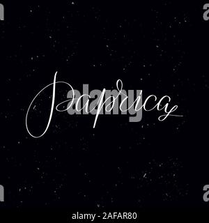Handwritten calligraphy text, chalk on a blackboard Stock Vector