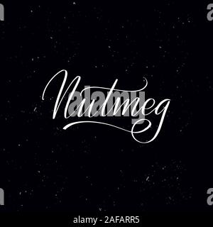 Handwritten calligraphy text, chalk on a blackboard Stock Vector