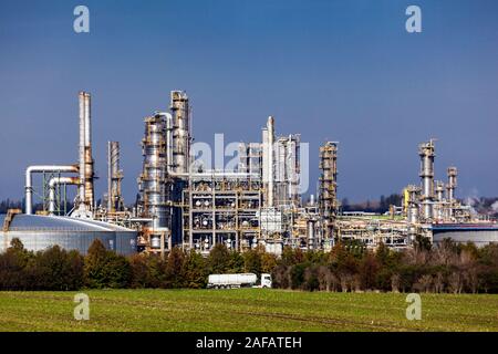 Total Raffinerie Mitteldeutschland GmbH in the Chemical Park Leuna Stock Photo