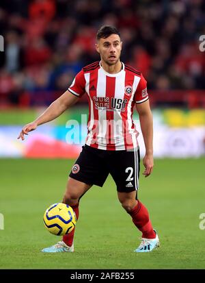 Sheffield United's George Baldock during the Premier League match at Bramall Lane, Sheffield. Stock Photo