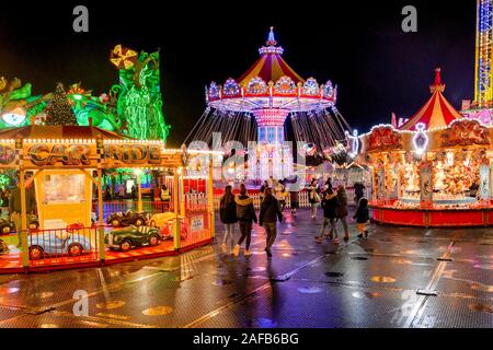 Hyde Park Winter Wonderland, Fun fair, London, England, UK Stock Photo