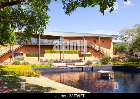 Wine tasting venue on Graham Beck Estates which produce sparkling wines by Methodique Cap Classique, Robertson Wine Valley, Western Cape Winelands, SA Stock Photo