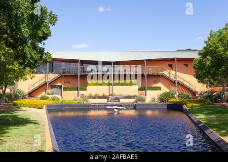 Wine tasting venue at Graham Beck Estates producing Methode Cap Classique sparkling wines, Robertson Wine Valley, Western Cape Winelands, South Africa Stock Photo