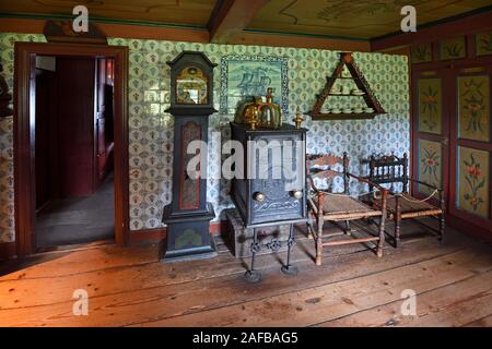 Wohnstube, Museum altfriesisches Haus, Keitum, Sylt, nordfriesische Inseln, Nordfriesland, Schleswig-Holstein, Deutschland Stock Photo