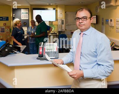 Doctor Hisham Abdel- Rahman the Medical director of NHS privately run Hinchingbrooke hospital in Cambridgeshire in 2012. Stock Photo