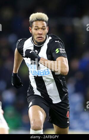 Burnley, UK. 14th Dec, 2019. Joelinton of Newcastle United in action. Premier League match, Burnley v Newcastle Utd at Turf Moor in Burnley, Lancashire on Saturday 14th December 2019. this image may only be used for Editorial purposes. Editorial use only, license required for commercial use. No use in betting, games or a single club/league/player publications. pic by Chris Stading/Andrew Orchard sports photography/Alamy Live news Credit: Andrew Orchard sports photography/Alamy Live News Stock Photo