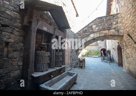 CASTELLO DI AMOROSA Winery, Calistoga, Napa valley, California, USA Stock Photo