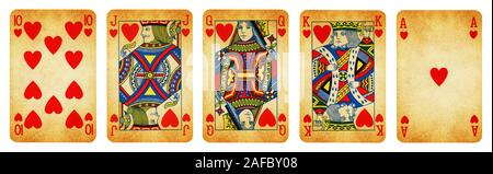 Heart Suit Playing Cards Full Set, Include King Queen Jack And Ace Of Heart  Royalty Free SVG, Cliparts, Vectors, and Stock Illustration. Image 44293170.