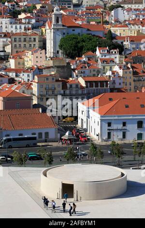 Cruise Terminal roof, Alfama District, Lisbon, Portugal Stock Photo