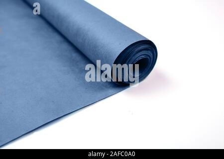 Roll of Beige Wrapping Paper on a White Background. Stock Photo - Image of  craft, flexible: 180926970