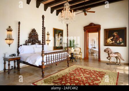 Cleopatra Suite guest room in Casa Kimberly, Puerto Vallarta, Jalisco, Mexico. Stock Photo