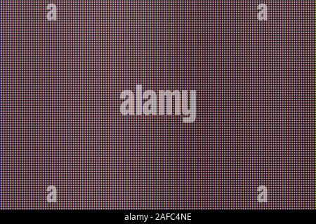 close-up texture of ips - in-plane switching type screen with rgb pixel structure. Stock Photo