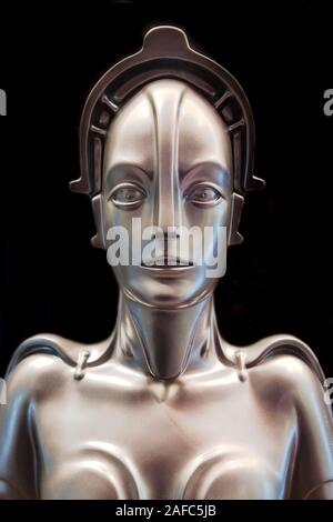 Machine man Maria, replica of the fictitious robot figure from the silent film Metropolis by Fritz Lang from 1926, Germany Stock Photo