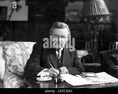 GK Chesterton, Gilbert Keith Chesterton (1874 – 1936) English writer Stock Photo
