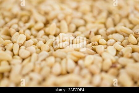 Pine Nuts close-up shot for use as background image or as texture Stock Photo
