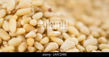 Pine Nuts close-up shot for use as background image or as texture Stock Photo