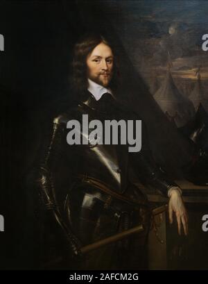 Henry Ireton (1611-1651). Abogado, estadista y general inglés del ejército parlamentario durante la Revolución inglesa. Copia atribuida a Robert Walker, a partir de un retrato de Samuel Cooper y Anthony van Dyck. Oleo sobre lienzo, h. 1650. Portrait Gallery. Londres. Inglaterra. Stock Photo