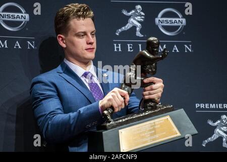 LSU's Joe Burrow wins Heisman Trophy; Justin Fields, Chase Young