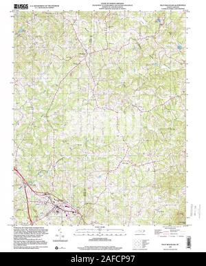 USGS TOPO Map North Carolina TN bianche rocce Mtn 155653 1934 24000  Restauro Foto stock - Alamy