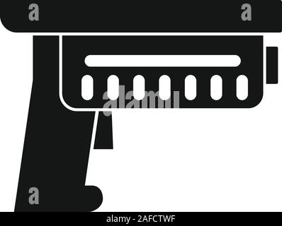 Phaser blaster icon. Simple illustration of phaser blaster vector icon ...