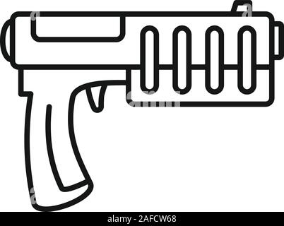 Kid blaster icon. Outline kid blaster vector icon for web design isolated on white background Stock Vector
