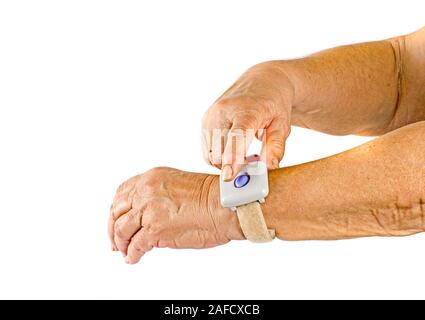 Emergency button Stock Photo