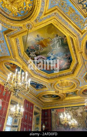 La Grand'Chambre / The Grand Chamber, Parlement de Bretagne / Parlement of Brittany / now housing the Rennes Court of Appeal, Ille et Vilaine, France Stock Photo