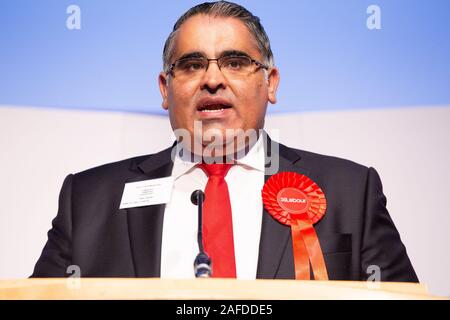 Pictured MP Tahir Ali after winning the Hall Green Birmingham seat at the 2019 general election. Tahir replaced Roger Godsiff as the Labour candidate. Stock Photo